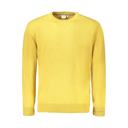 Pepe Jeans Yellow Cotton Sweater - Embrace Effortless Style