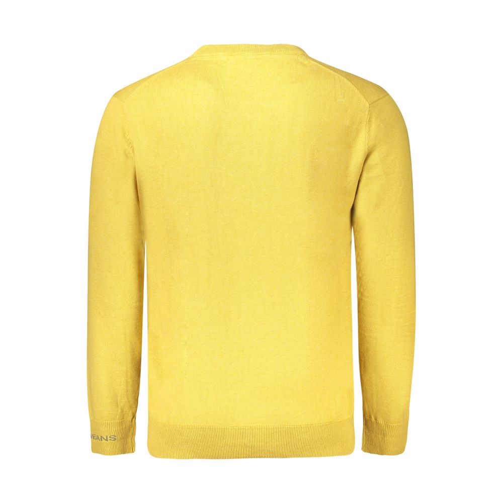Pepe Jeans Yellow Cotton Sweater - Embrace Effortless Style