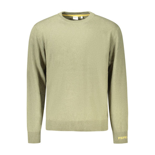Pepe Jeans Green Cotton Sweater - Effortless Style and Comfort