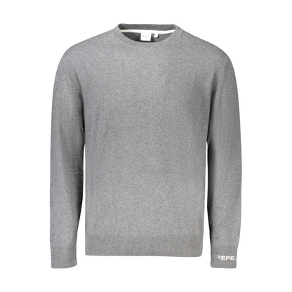 Pepe Jeans Gray Cotton Sweater - Effortless Style for Every Occasion