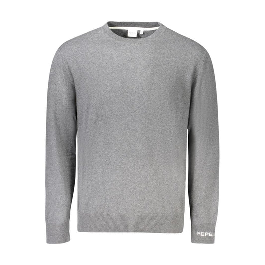 Pepe Jeans Gray Cotton Sweater - Effortless Style for Every Occasion