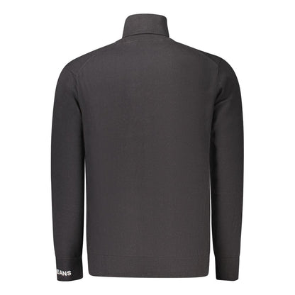 Pepe Jeans Black Cotton Turtleneck Sweater