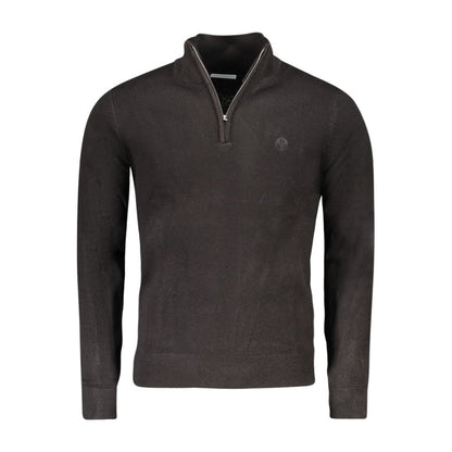 North Sails Black Nylon Half Zip Sweater