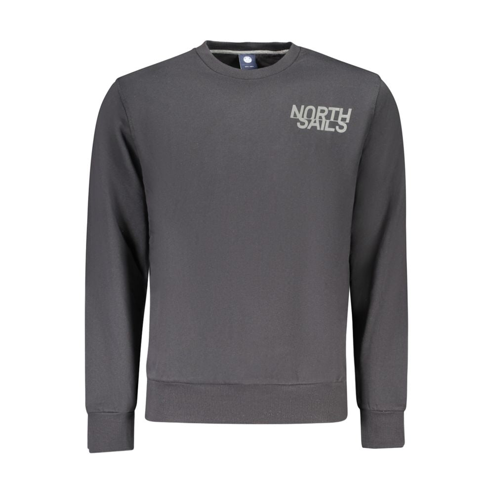 North Sails Black Cotton Sweatshirt