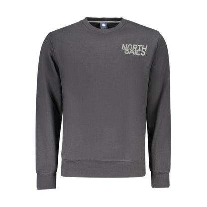 North Sails Black Cotton Sweatshirt
