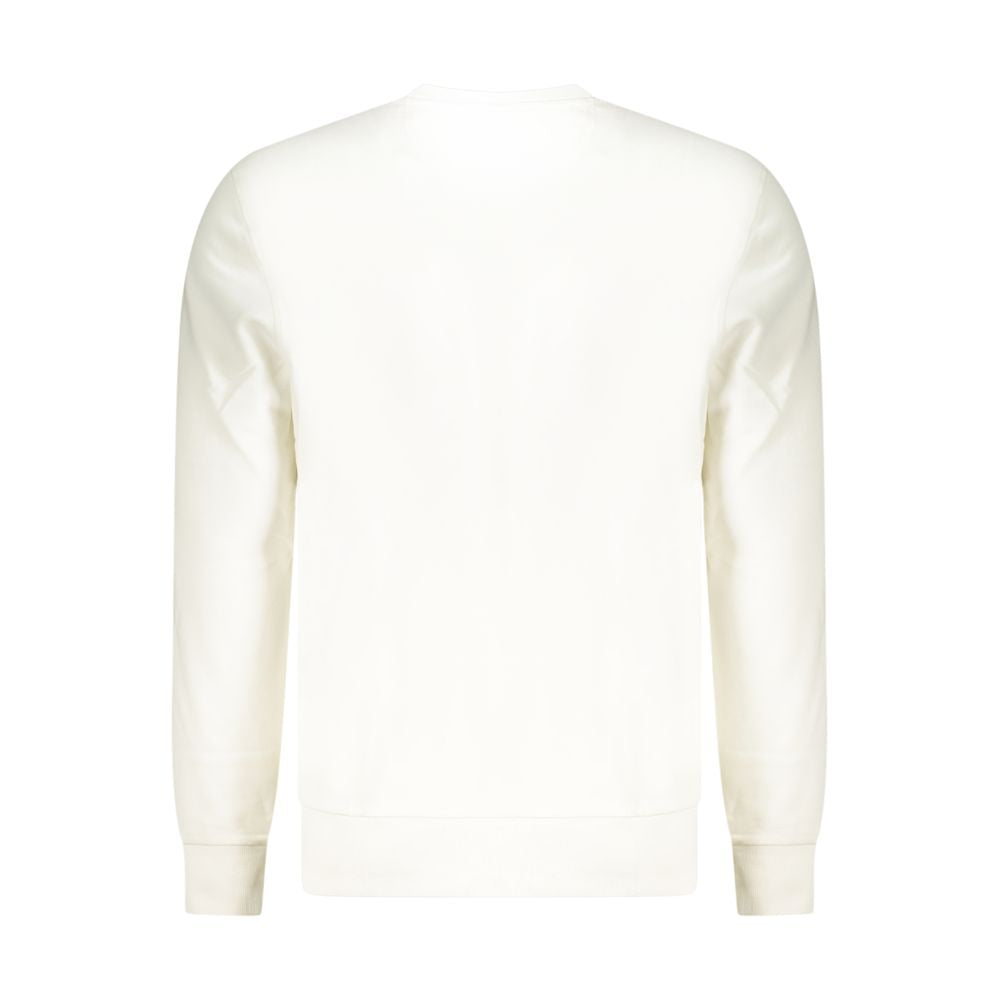 North Sails White Cotton Sweatshirt - Classic Crew Neck