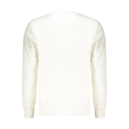 North Sails White Cotton Sweatshirt - Classic Crew Neck