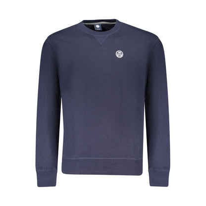 North Sails Blue Cotton Sweatshirt - Performance-Driven Style