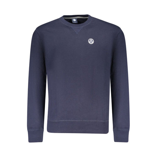 North Sails Blue Cotton Sweatshirt - Performance-Driven Style