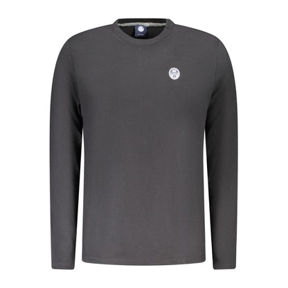 North Sails Black Cotton Long-Sleeved T-Shirt