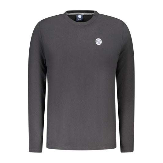 North Sails Black Cotton Long-Sleeved T-Shirt