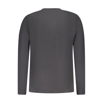 North Sails Black Cotton Long-Sleeved T-Shirt