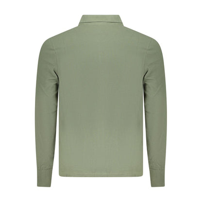 North Sails Green Cotton Polo Shirt - Long-Sleeved Elegance for Active Lifestyles