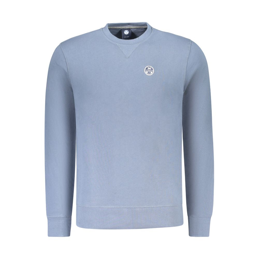 North Sails Blue Cotton Sweatshirt - Performance Meets Casual Elegance