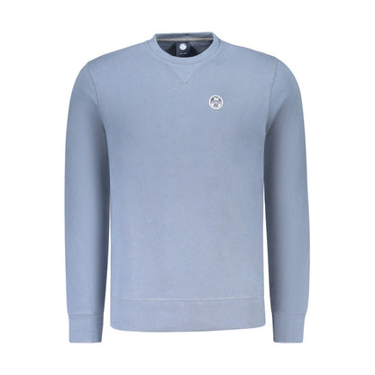 North Sails Blue Cotton Sweatshirt - Performance Meets Casual Elegance