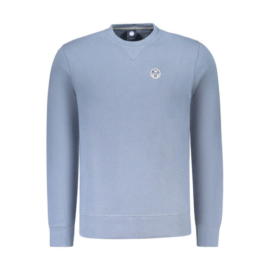 North Sails Blue Cotton Sweatshirt - Performance Meets Casual Elegance
