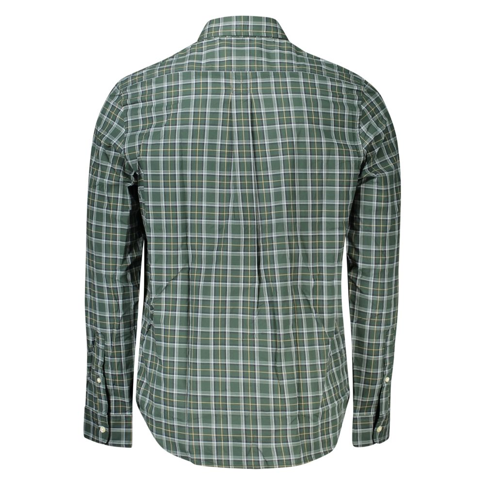 Timberland Green Cotton Shirt - Long-Sleeved Check Shirt