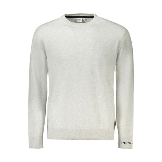 Pepe Jeans Gray Cotton Sweater - Effortless Style for Every Occasion