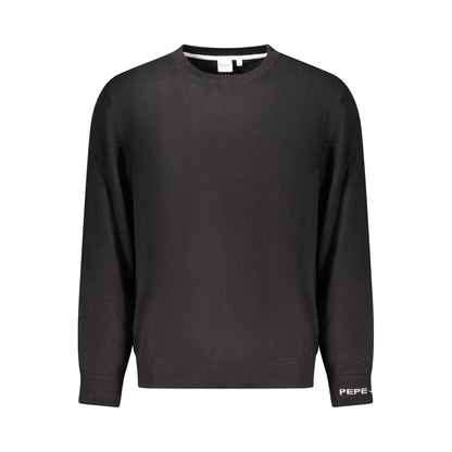 Pepe Jeans Black Cotton Sweater - Effortless Style for Every Occasion