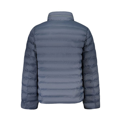 Calvin Klein Blue Polyamide Jacket with Removable Hood