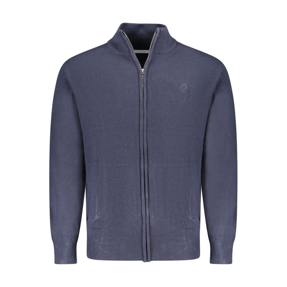 North Sails Blue Nylon Sweater - Versatile Long-Sleeved Cardigan