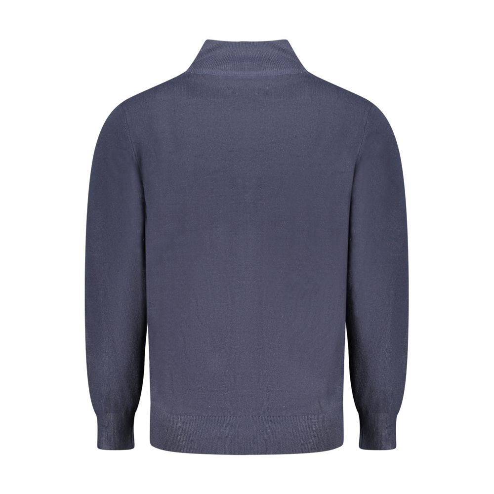 North Sails Blue Nylon Sweater - Versatile Long-Sleeved Cardigan