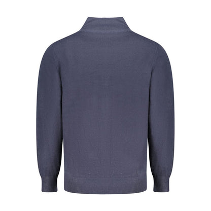 North Sails Blue Nylon Sweater - Versatile Long-Sleeved Cardigan