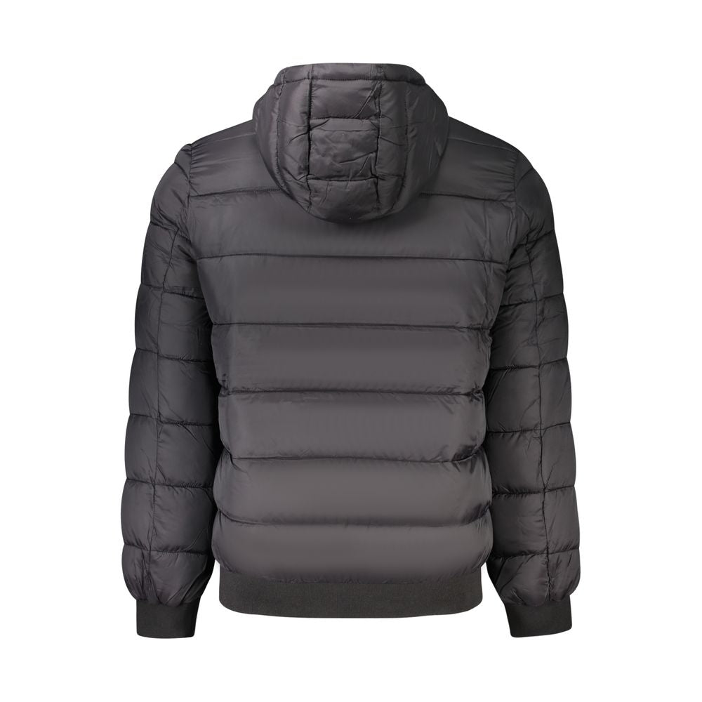 Pepe Jeans Black Polyamide Jacket with Hood