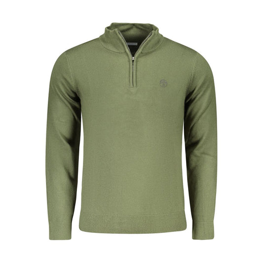 North Sails Green Nylon Sweater - Performance Half Zip