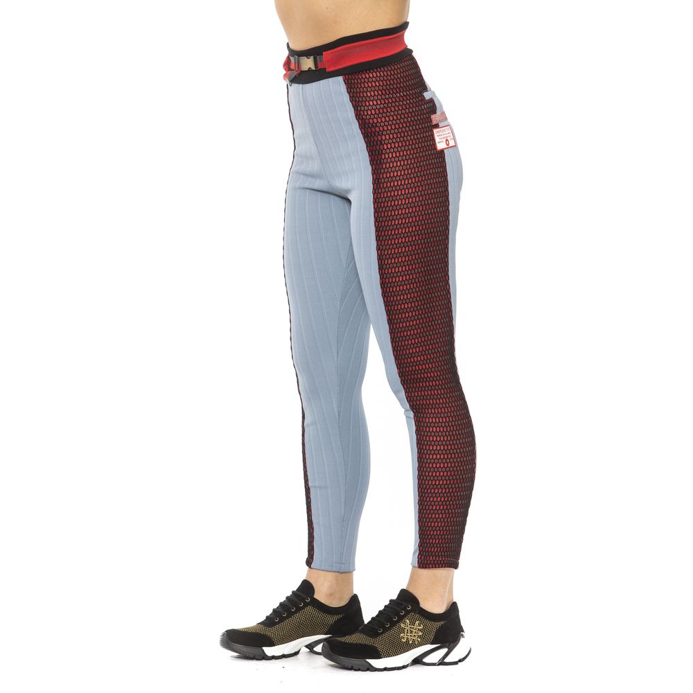 Mr&Mrs Italy Light Blue Cotton Pant - Stylish Comfort with Chic Embroidery