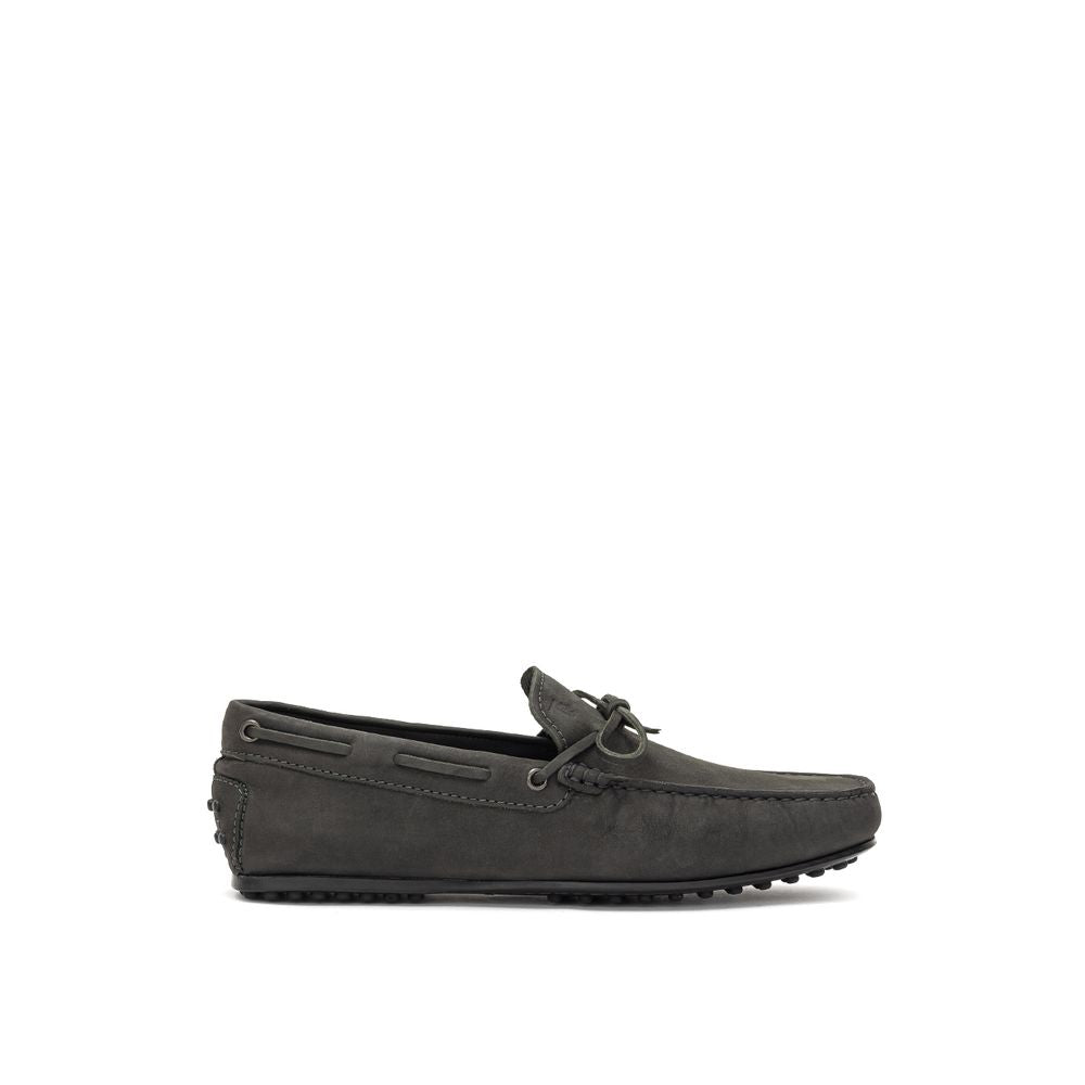 Tod's Gray Nubuc Leather Moccasin for Men