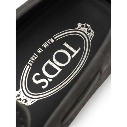 Tod's Gray Nubuc Leather Moccasin for Men