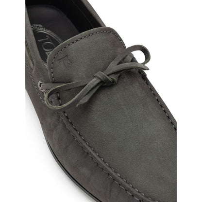 Tod's Gray Nubuc Leather Moccasin for Men