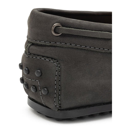 Tod's Gray Nubuc Leather Moccasin for Men