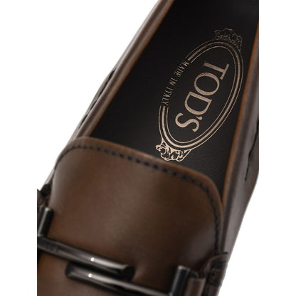 Tod's Brown Leather Moccasin for Men