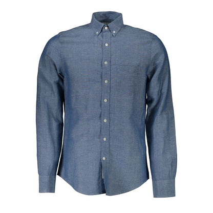 Gant Blue Cotton Shirt - Classic Elegance for Every Occasion