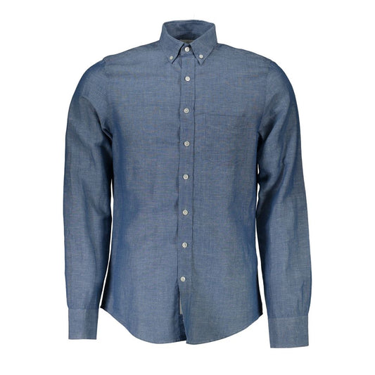 Gant Blue Cotton Shirt - Classic Elegance for Every Occasion