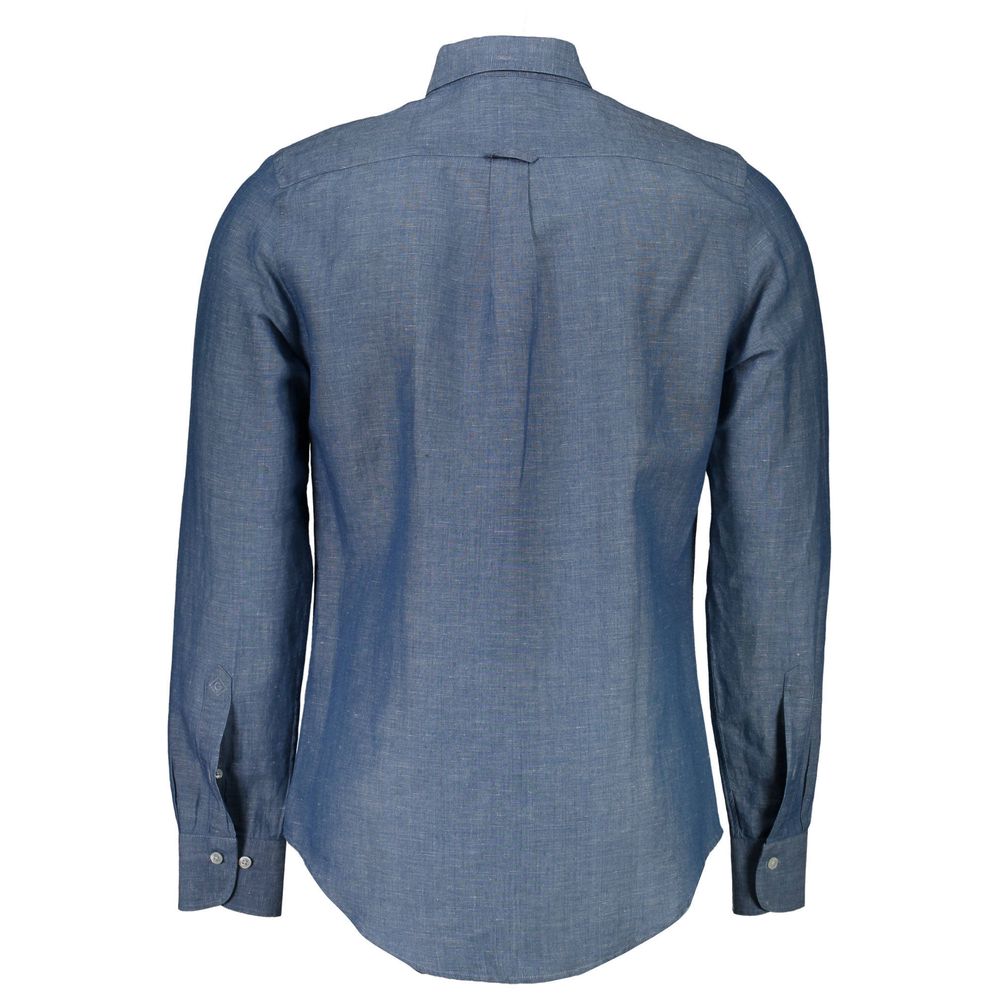 Gant Blue Cotton Shirt - Classic Elegance for Every Occasion