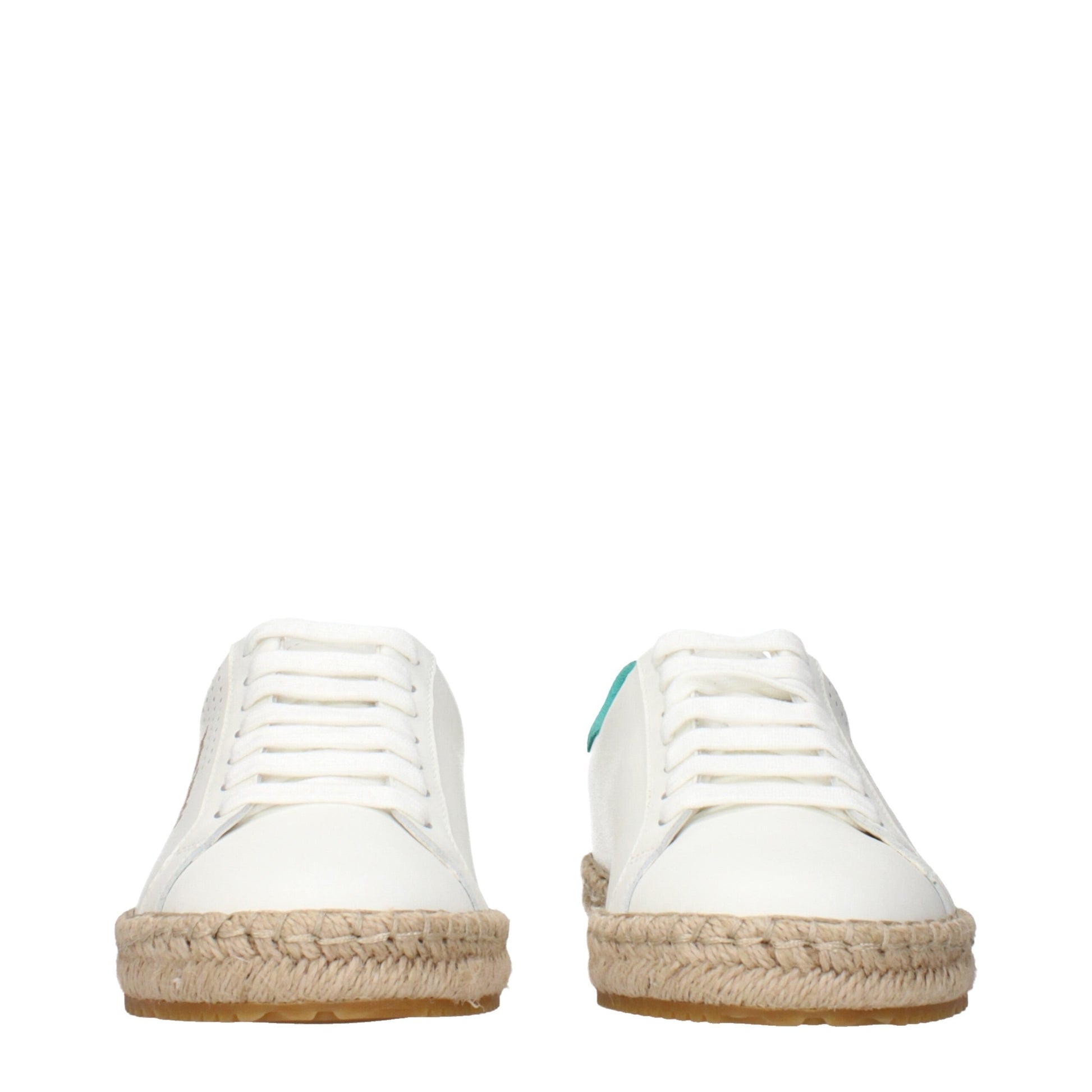 Palm Angels White Leather Low Tops Sneakers