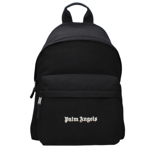 Palm Angels Black Fabric Backpack