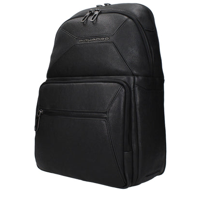 Piquadro Black Leather Backpack - CA6249W118N