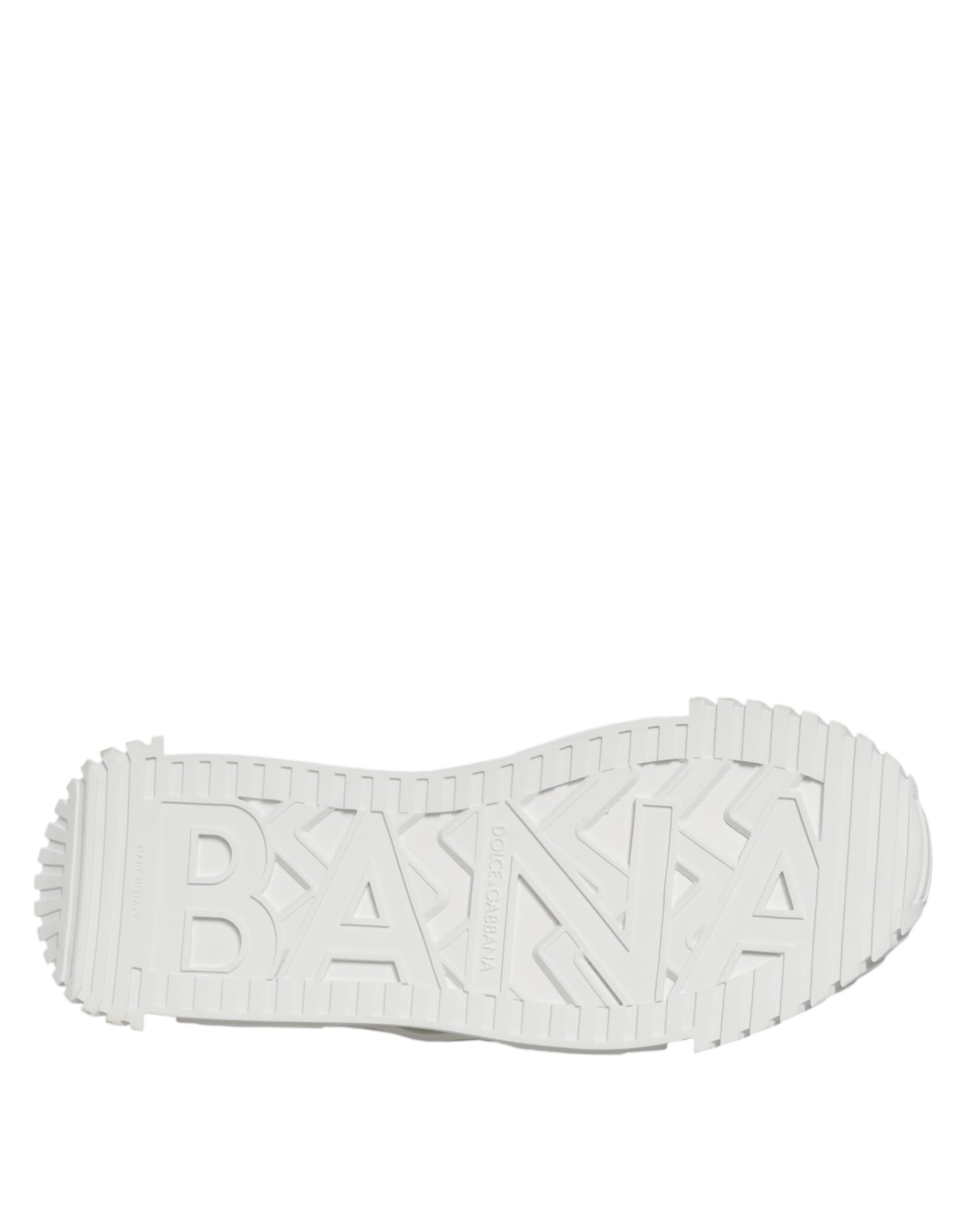Dolce & Gabbana White Cotton NS1 Low Top Sneakers