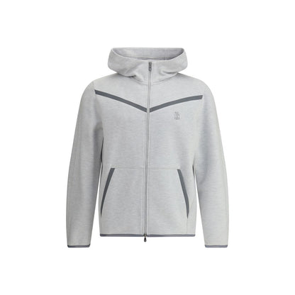 Brunello Cucinelli Logoed High Collar Hoodie