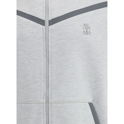 Brunello Cucinelli Logoed High Collar Hoodie