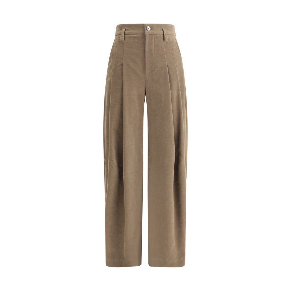 Brunello Cucinelli Wide-leg Cotton Pants
