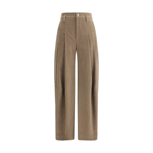 Brunello Cucinelli Wide-leg Cotton Pants