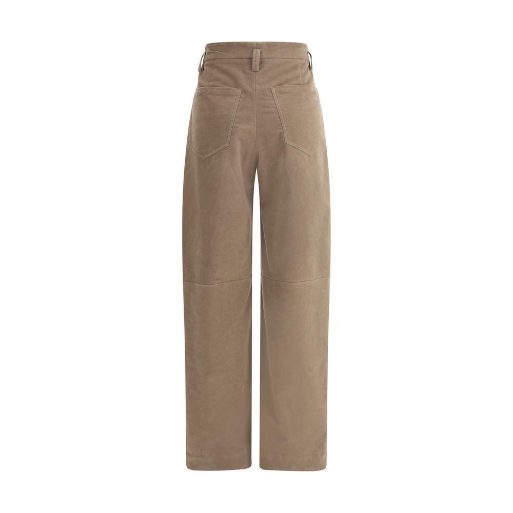 Brunello Cucinelli Wide-leg Cotton Pants