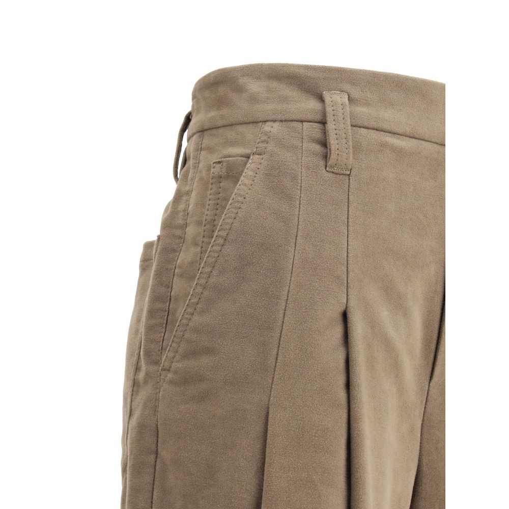 Brunello Cucinelli Wide-leg Cotton Pants