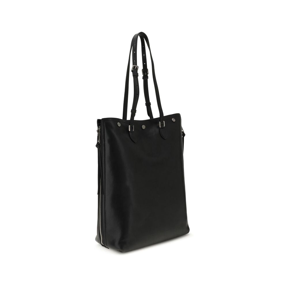Dolce & Gabbana Leather Shoulder Tote Bag