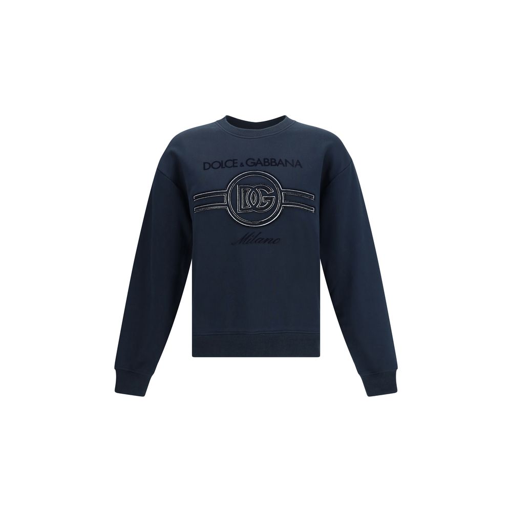 Dolce & Gabbana Jersey Sweatshirt with Embroidery